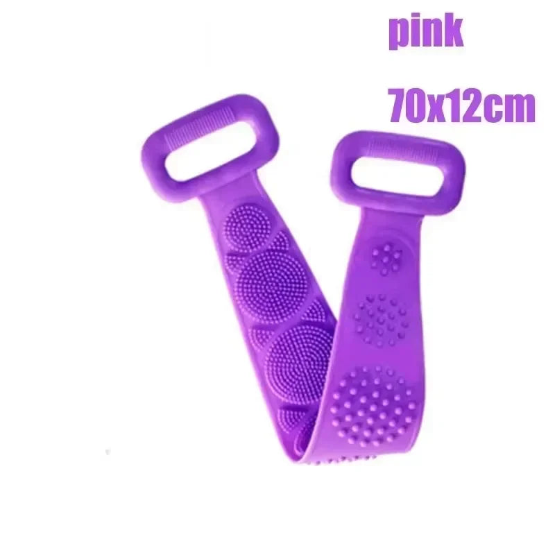 Body Shower Foot Scrubber Brush Wash The Body Cleanser Silicone Sponge Bath Massage Mat Back Brush Wall Mounted with Suction Cup