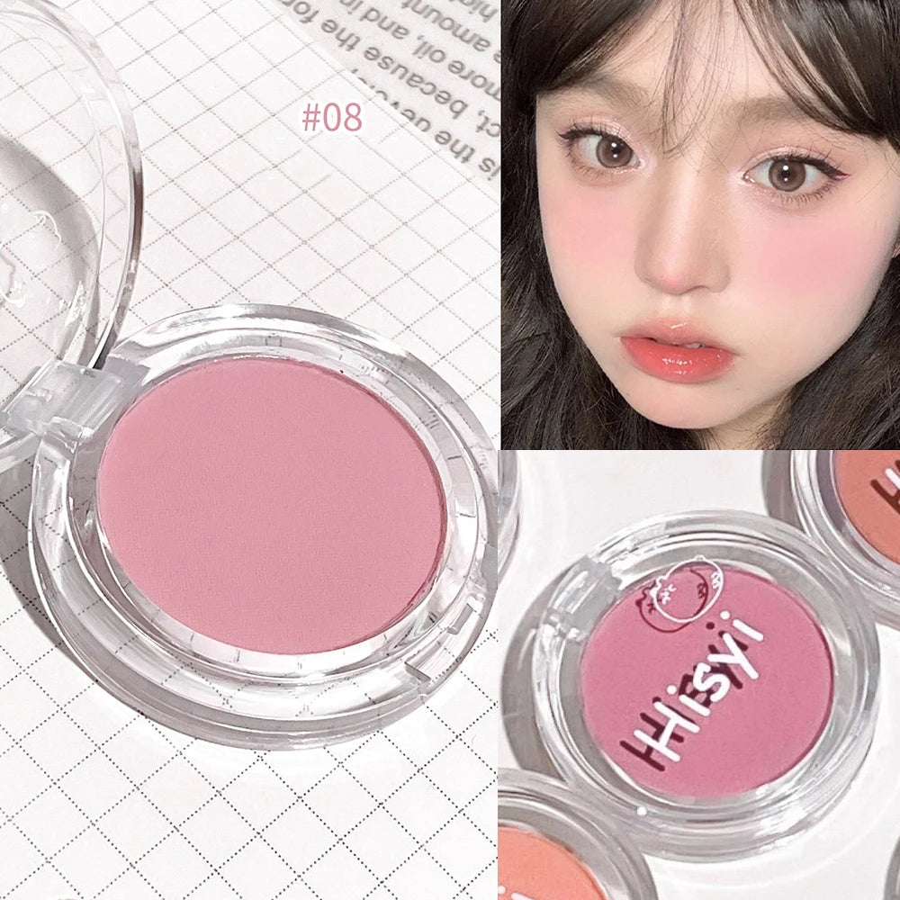 Monochrome Blush Palette Rose Orange Soft Mist Girl Blusher Powder Natural Face Makeup Matte Peach Rouge Contour Shadow Palette