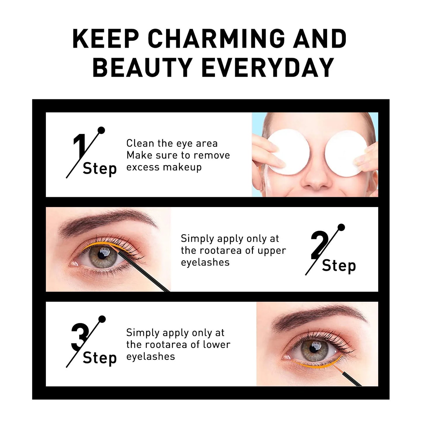 Eyelash Growth Serum Natural Curl Lengthening Lashes Lifting Liquid Volume Longer Thicker Fuller Nourishing Eyelashes Enhancer