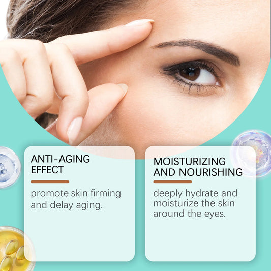 Anti-Aging Eye Cream Remove Fine Lines Dark Circles Improve Puffiness Restore Elasticity Moisturize Firm Brighten Eye Skin Care
