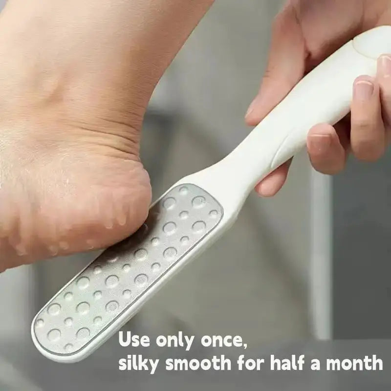 Professional Stainless Steel Dual-Sided Foot File - Callus & Dead Skin Remover Pedicure Tool for Smooth Soft Feet