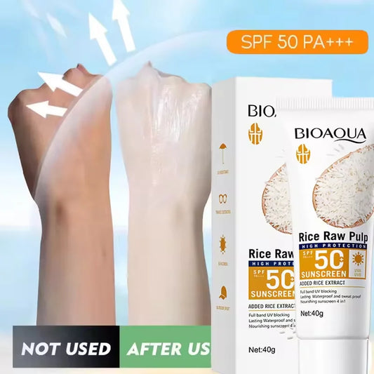 Facial & Body Sunscreen Cream SPF 50+ Body Protector Solar Lotion Long-Lasting Non-Greasy Prevent Sunburn UV Protection Sun Sunblock
