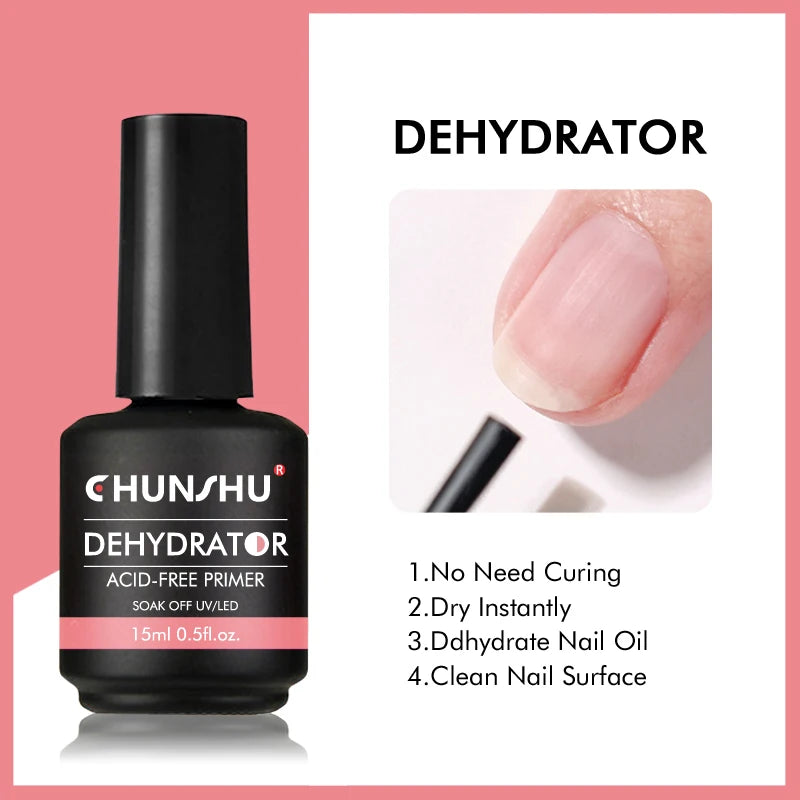 CHUNSHU 15ML Strong Base Coat For Manicure Hybrid Nail Art Long Lasting Transparent Base Gel Semi Permanent Reinforcement
