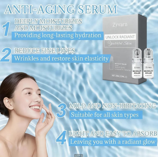 Radiant Flawless Skin Micro Infusion Serum Kit - At Home Facial System Beauty Tool Skin Care for Face | 0.25MM Needle