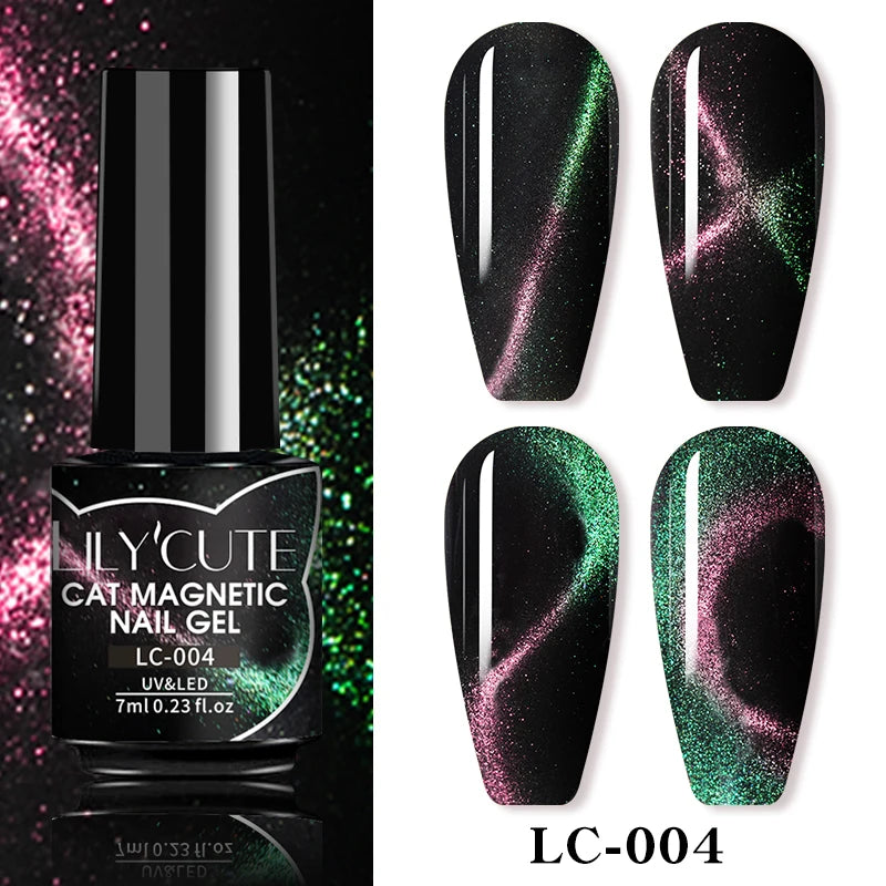 LILYCUTE Thermal Nail Gel Polish 3 Layers Temperature Shiny Color Changing Series Semi Permanent Soak Off UV Nail Gels Polish