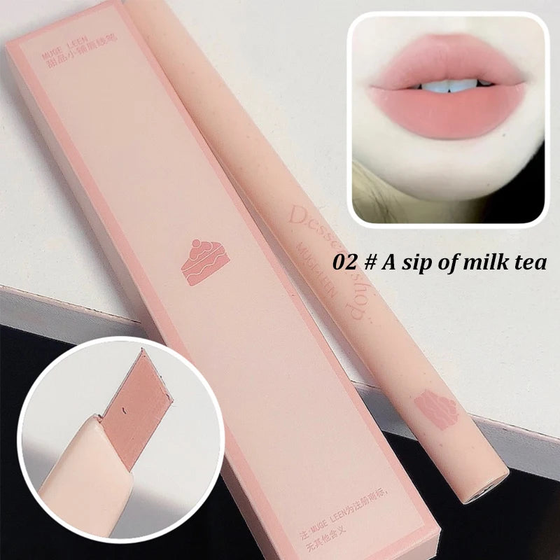 Dessert Automatic Rotating Lip Liner – Waterproof, Long-Lasting, Smooth Lipstick Pencil, Clear & Easy Outline