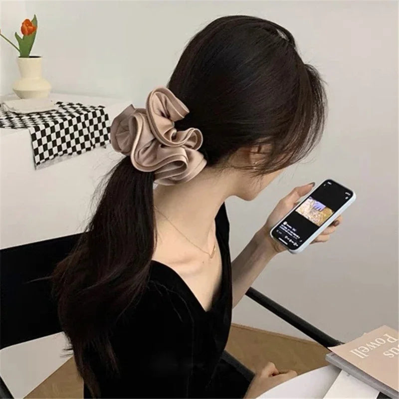 Ponytail Holder Hair Tie Elegant Large Intestine Hair Scrunchies DIY Hair Accessories Gift High Elasticity Durability Hair Ring