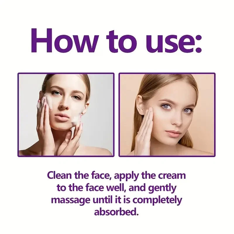 2 Minutes Facial Lifting Day and Night Cream Contains Retinol, Hyaluronic Acid and Collagen - Moisturizing Lotion Suitable for All Light Skin Tone, No Fragrance, Absorption of 2 Minutes