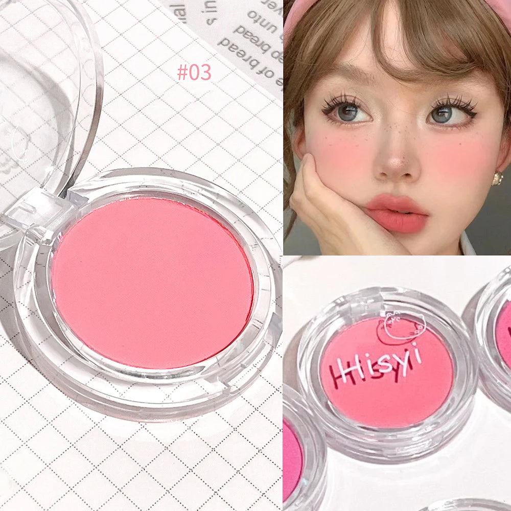 Monochrome Blush Palette Rose Orange Soft Mist Girl Blusher Powder Natural Face Makeup Matte Peach Rouge Contour Shadow Palette