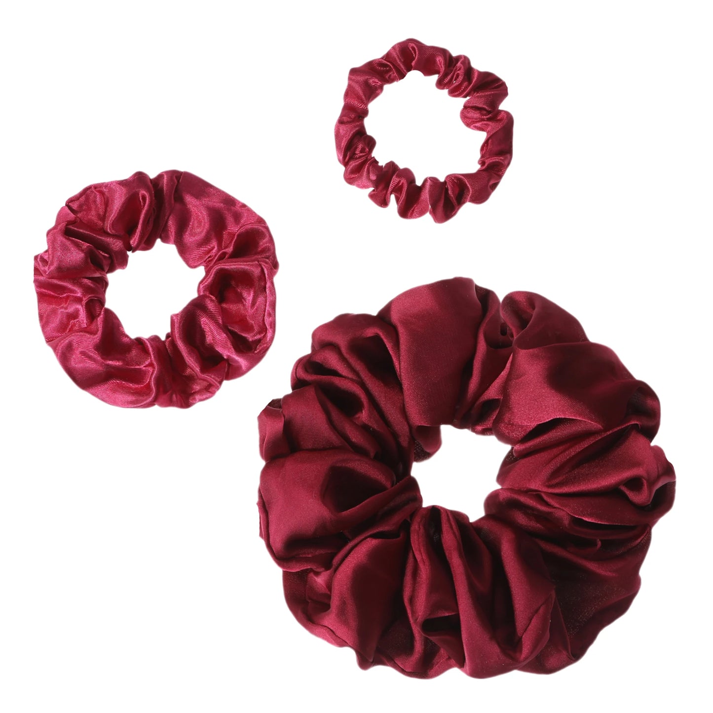3pc Mori Scrunchie Hair Accessories Women's Premium Hair Cord Headflower French Headwear With Ponytail Headband