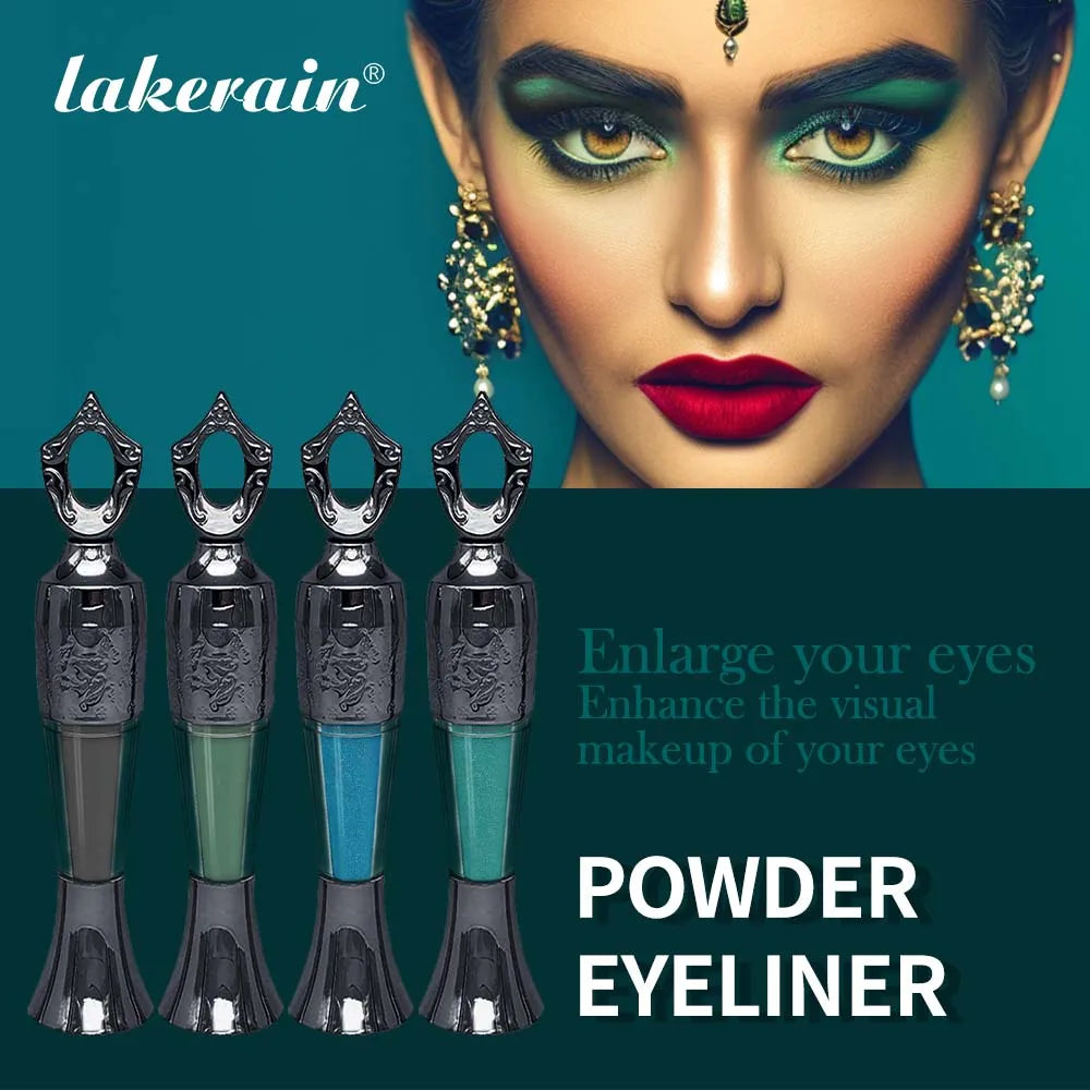 4Colors Etro Bottle Powder Eyeliner Mineral Powder Eye Liner Stick Waterproof Long Lasting Black Kohl Eyeshadow No Smudge Makeup