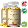 Bcuelov Vitamin E 1000 IU 450mg - for skin, hair, circulatory health, immune system support - antioxidant supplement