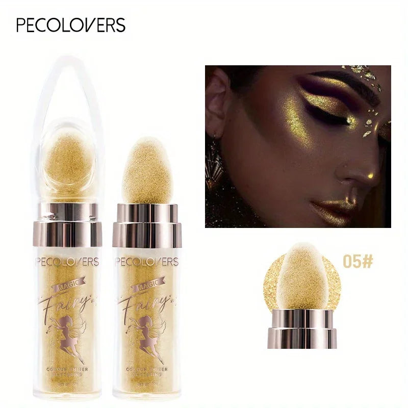 Fairy Powder Highlighter Stick - Shimmering Contour Blush for Brightening and Defining Your Features