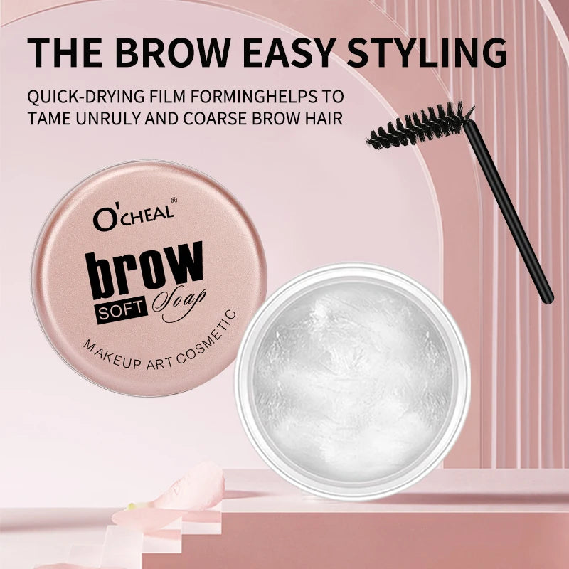 Eyebrow Styling Gel 3D Feathery Brow Wax – Waterproof, Long-Lasting, Easy-to-Wear Shaping Gel for Natural Sculpted Eyebrows Makeup