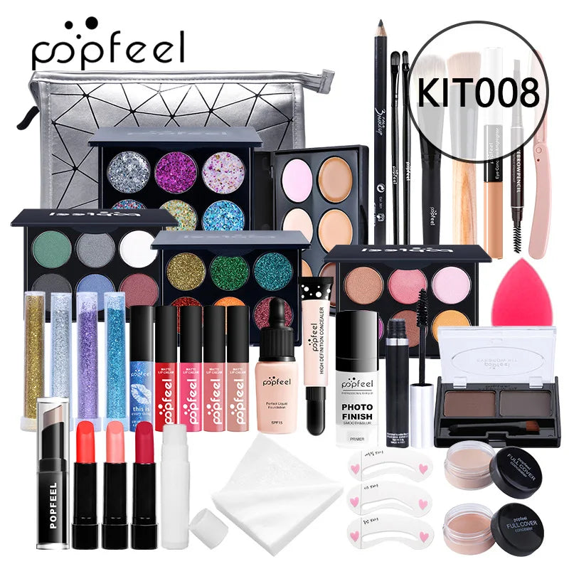 Makeup Set Foundation Eyeshadow Makeup Brush Student Newcomer Full Makeup Gift Box Makeup Set 27 Pieces Christmas Birthday Gift