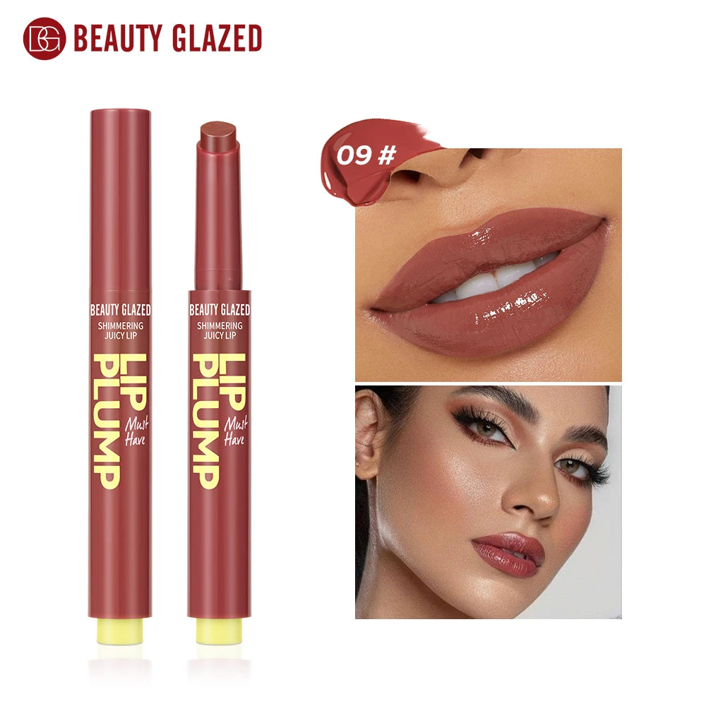 Beauty Glazed 12-Color Shimmering Juicy Lipstick Set – Moisturizing, Nourishing, Plumping Lip Makeup for Women – Perfect Gift for Girls
