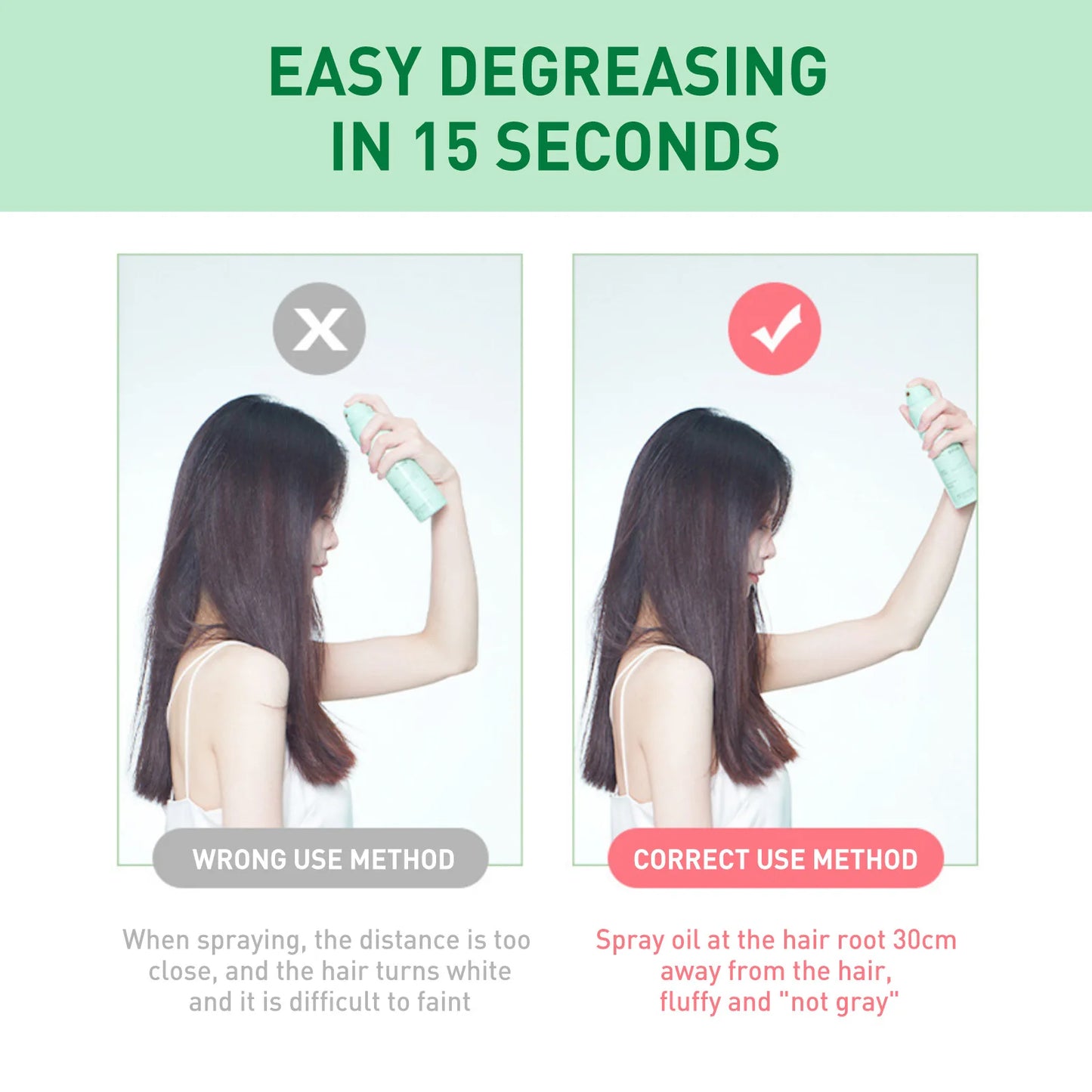 Fluffy Hair Spray Air-Feeling Oil Control No-Wash Quick-Drying Thickening Non-greasy Moisturizing Volumizing Styling Hair Spray