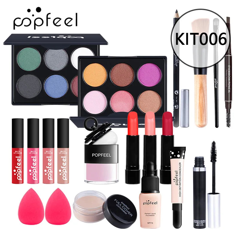 Makeup Set Foundation Eyeshadow Makeup Brush Student Newcomer Full Makeup Gift Box Makeup Set 27 Pieces Christmas Birthday Gift