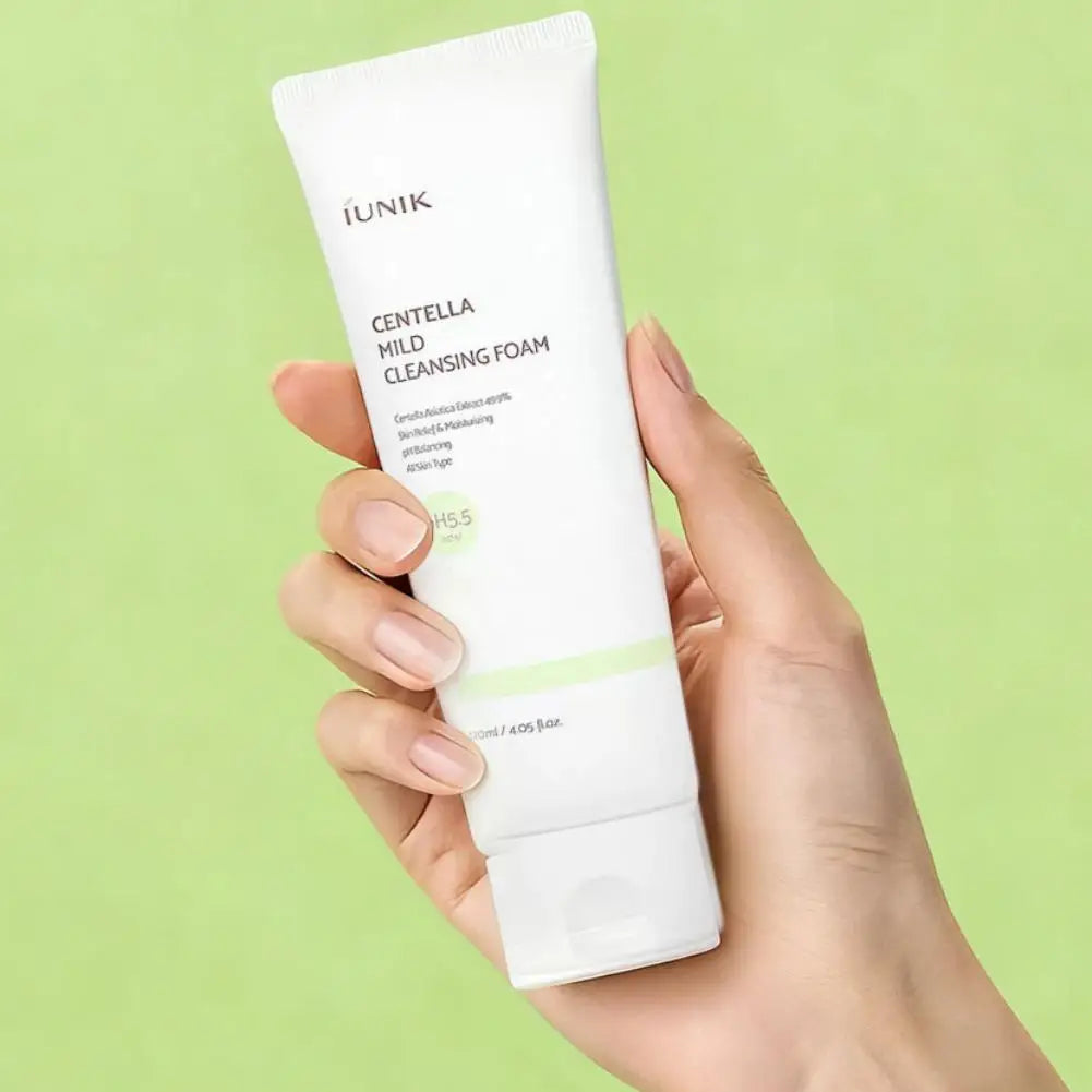 Korea IUNIK Centella Asiatica Cleans Skin Care Mild Cleansing Foam Cleanser Calming Gel Propolis Vitamin Moisturizing Cleanser