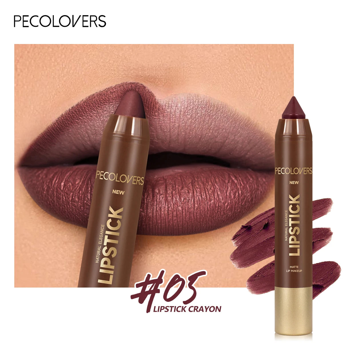 Fine Tip Lip Liner Pen – Soft Mist Matte Lip Crayon, Brown & Red Lipstick Pencil, Lip Contouring, Outline Tint Cosmetic