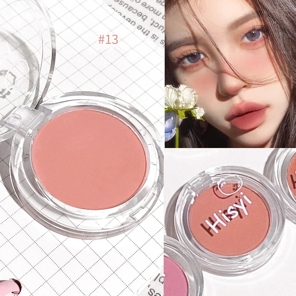 Monochrome Blush Palette Rose Orange Soft Mist Girl Blusher Powder Natural Face Makeup Matte Peach Rouge Contour Shadow Palette