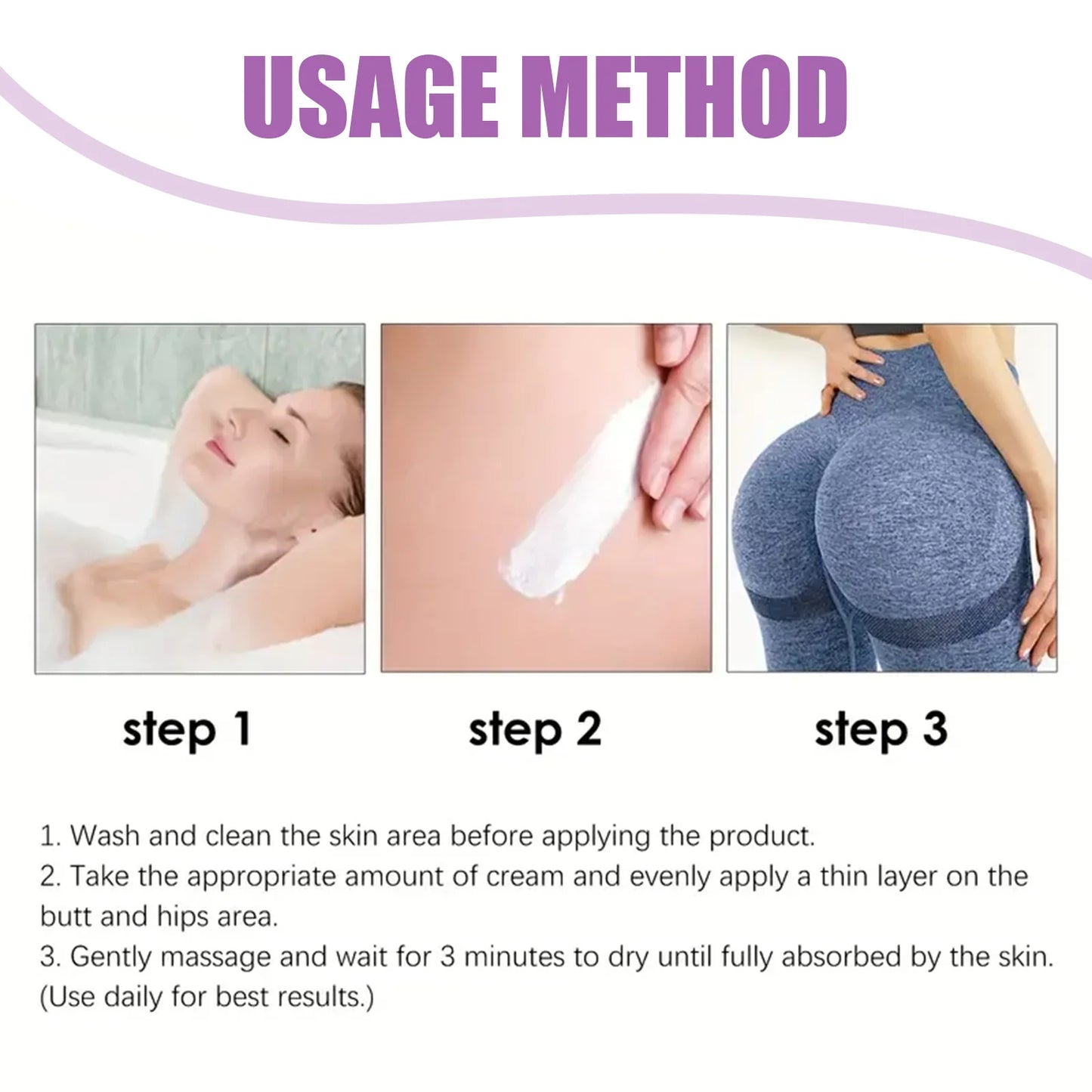 Hip Firming Cream Firming Improve Skin Sagging Increase Elasticity Tighten Lotion Shaping Lift up Buttock Massage Care for Women