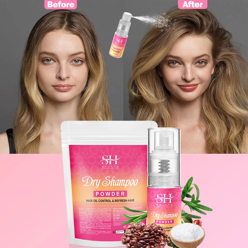 Dry Shampoo Powder Spray Instant Oil Control Fluffy Increase Hair Volume Dry Hair Powder Absorb Hair Grease Styling Powders