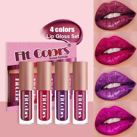 Diamond Matte Velvet Lip Gloss Non-Stick Cup Waterproof Long-lasting Moisturizing Shimmer Liquid Lipstick Makeup Cosmetic