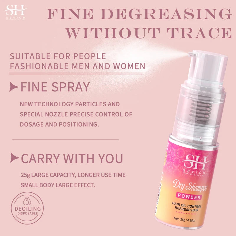 Dry Shampoo Powder Spray Instant Oil Control Fluffy Increase Hair Volume Dry Hair Powder Absorb Hair Grease Styling Powders