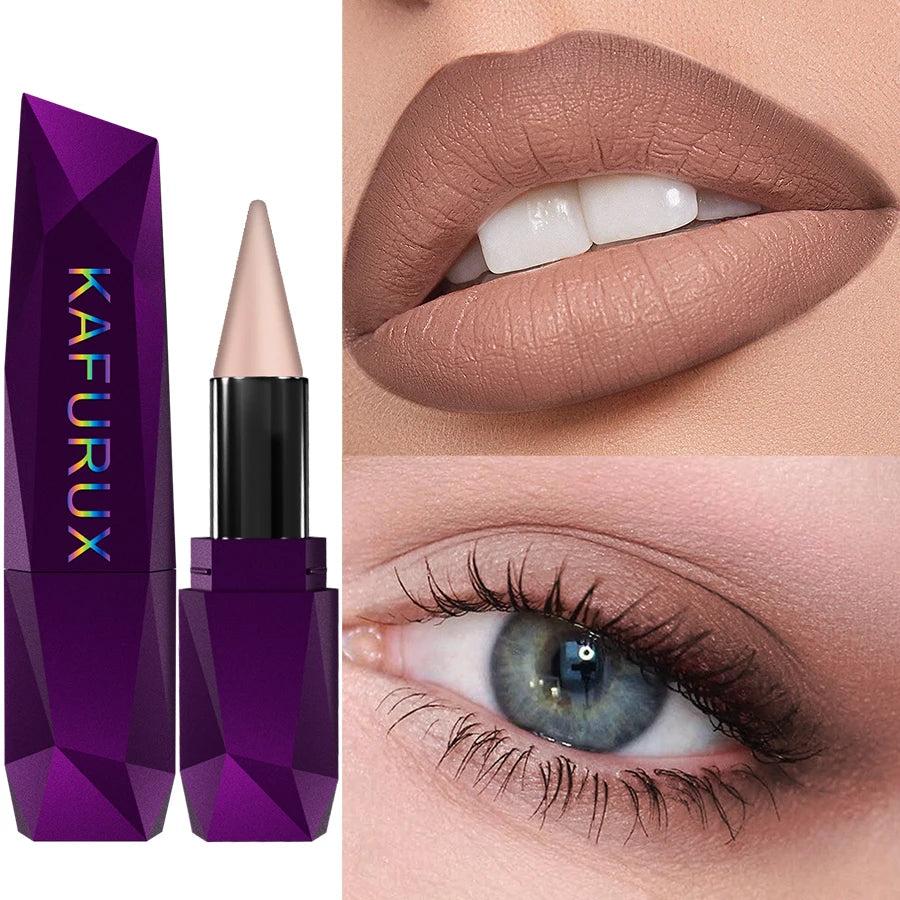 1-PCS Matte Lipstick – Non-Fading Brown Lipliner Pen, Contour Tint, Long-Lasting Waterproof Lip Makeup