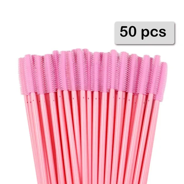 25pcs Silicone Mascara Wands Applicator Disposable Eyelash Brushes Comb Beauty Makeup Brush For Women Eyelash Extension tools