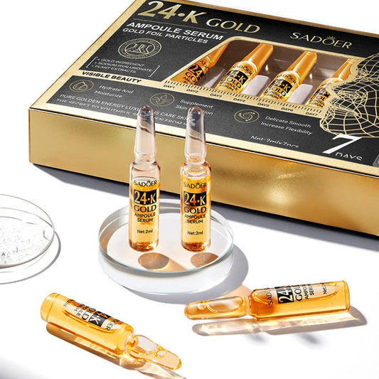 24K Gold Anti-aging Face Serum Dark Spots Removal Hyaluronic Acid Pore Minimizer Whitening Wrinkle Remove Essence Skin Care