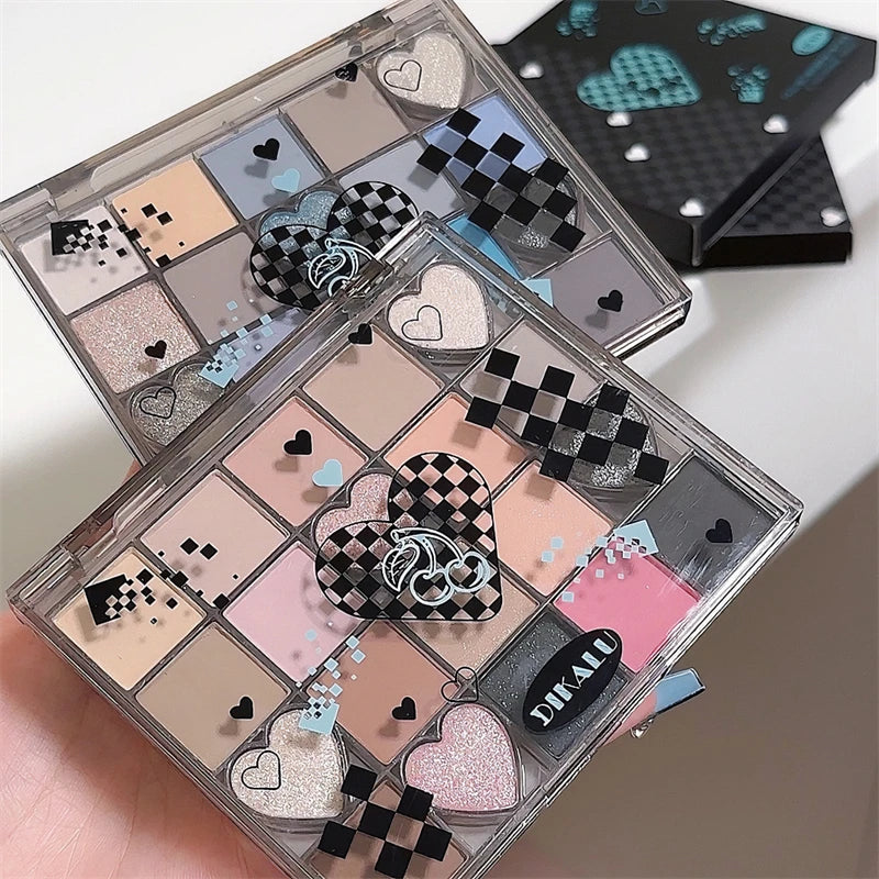 DIKALU Black Honey Multicolor Eyeshadow Palette – Matte, Pearl & Glitter Colors, Long-Lasting, Blendable & Vibrant for Stunning Eye Makeup