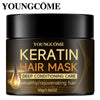 Keratin Hair Mask Professional Repair Damaged Hair Restore Shine Hair Mask Promotes Hair Growth Fights Dandruff & Dry Scalp