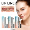 EELHOE Peel Lip Liner Outline Lip Shape Matte Lip Color Non-faint Red Brown Waterproof Long Lasting Contour Liner Lip Brush