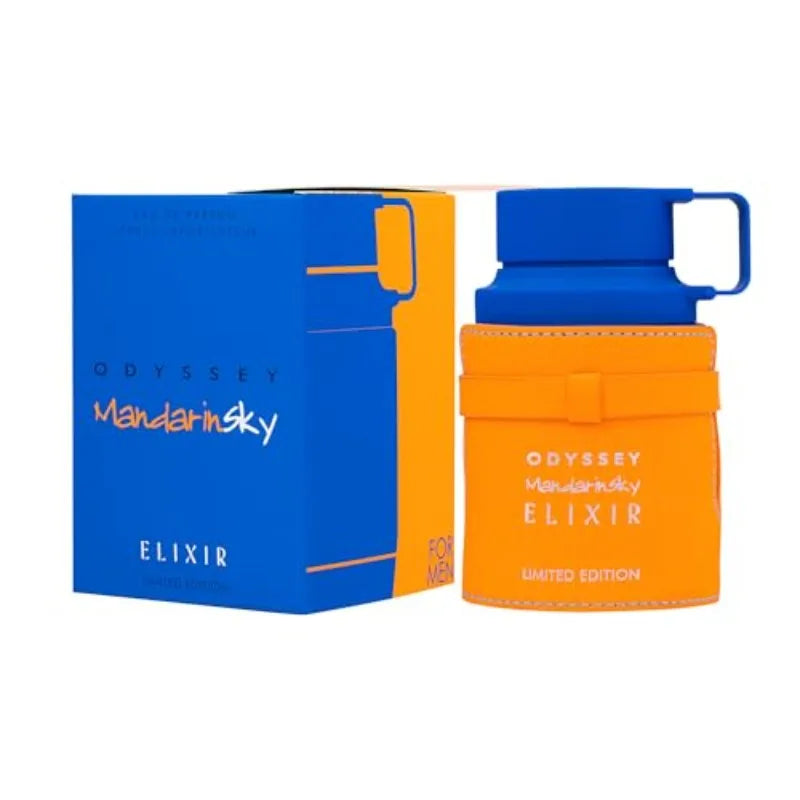 Armaf Odyssey Mandarin Sky Elixir Limited Edition for Unisex Eau De Parfum Spray, 3.4 Ounce