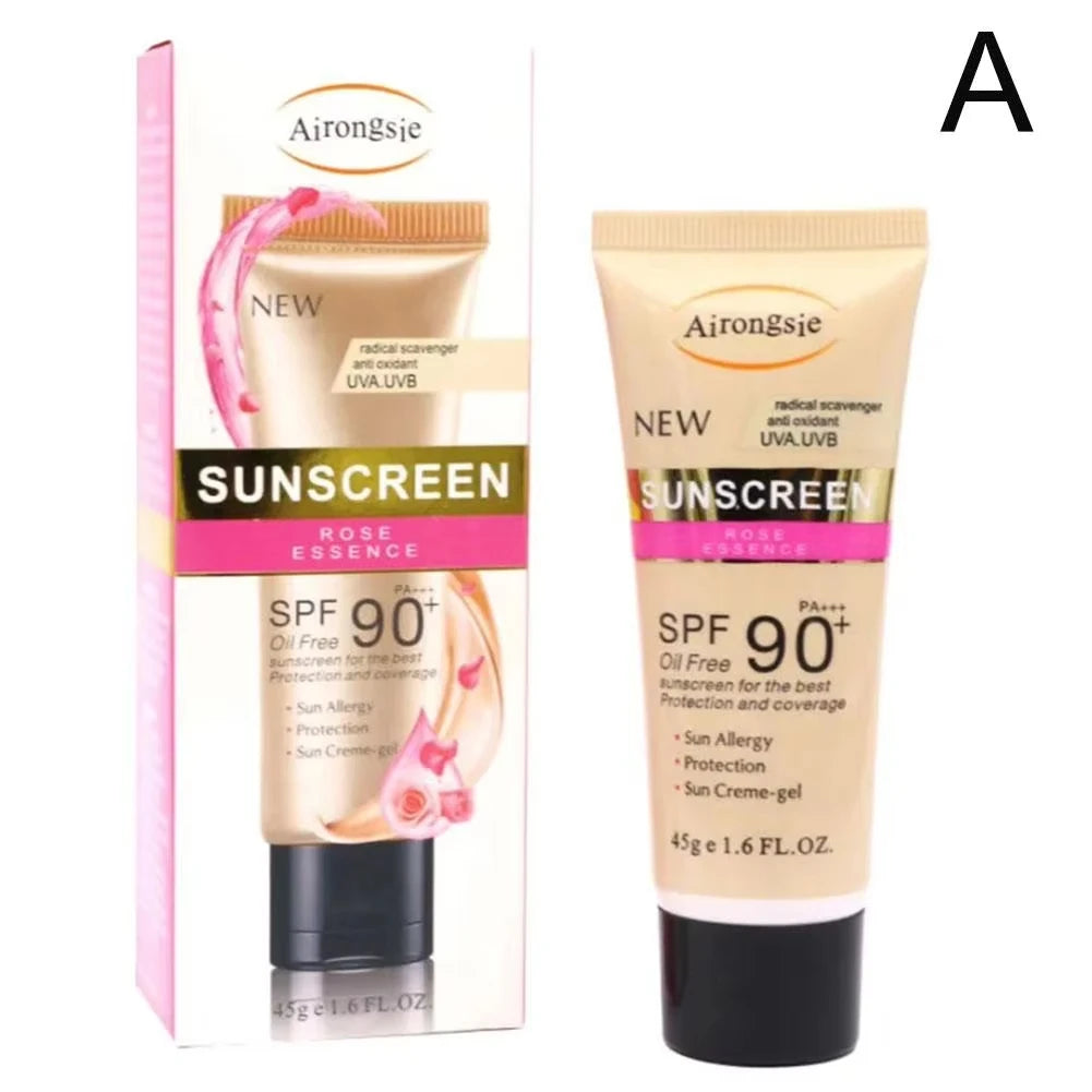 Sunscreen Spf60 Spf90 Facial Body Sun Cream Sunblock Skin Protective Oil Control Isolation Lotion Blocker Refreshing Skin Care