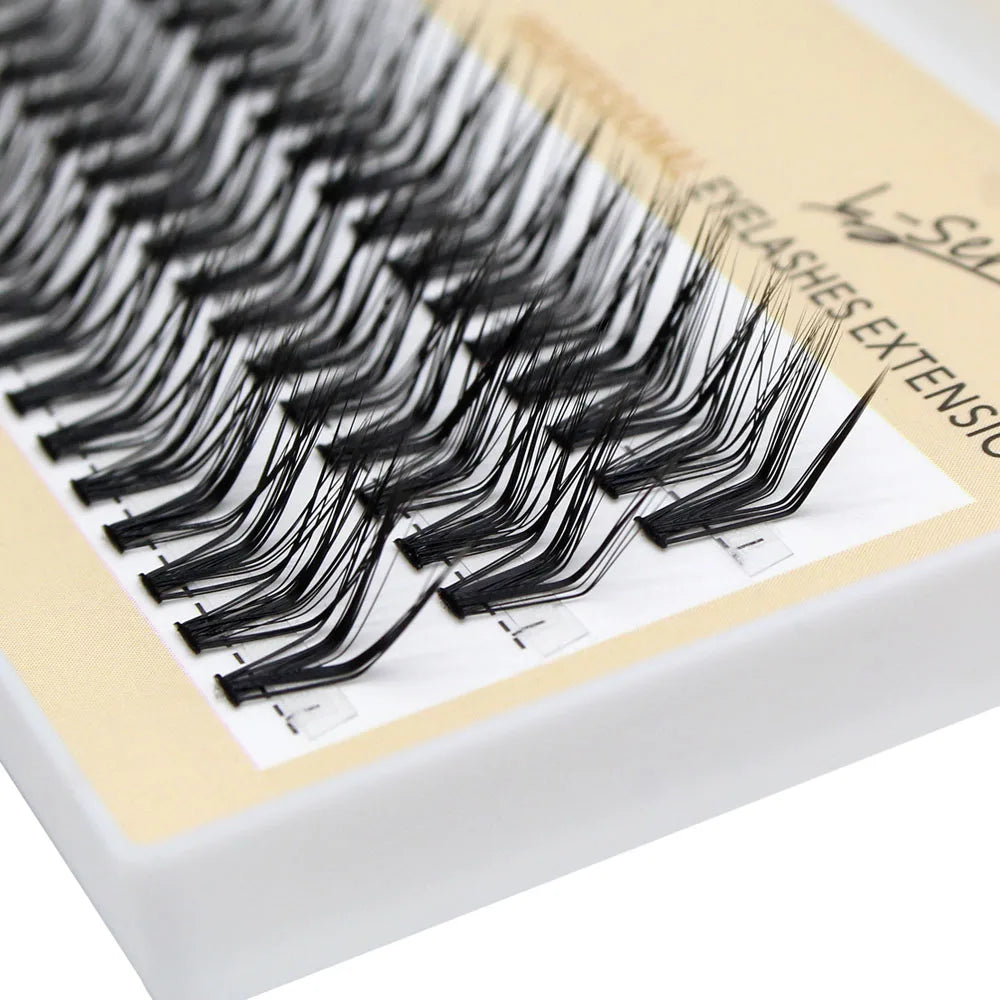 60pcs 30D C/D/L Curl Cluster Eyelash Extension Foxy Eyes Cat Look Natural Individual Eyelashes Bunches Makeup Tool Lashes Cilia