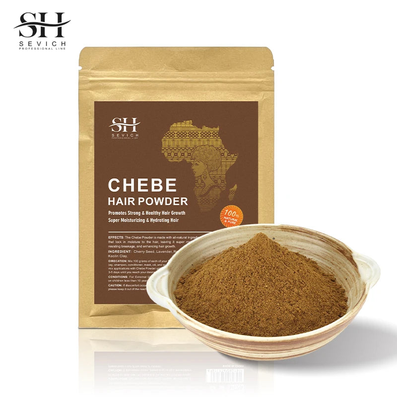 Africa Chad 100% Chebe Powder Women Traction Alopecia Treatment Oil Natural Crazy Hair Regrowth Anti Hair Break Get Rid Of Wig