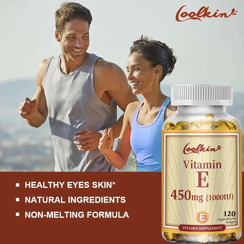 Vitamin E Capsules 450mg - Anti Aging,Anti-Wrinkle Firming Skin, Facial Treatment - 120 Capsules