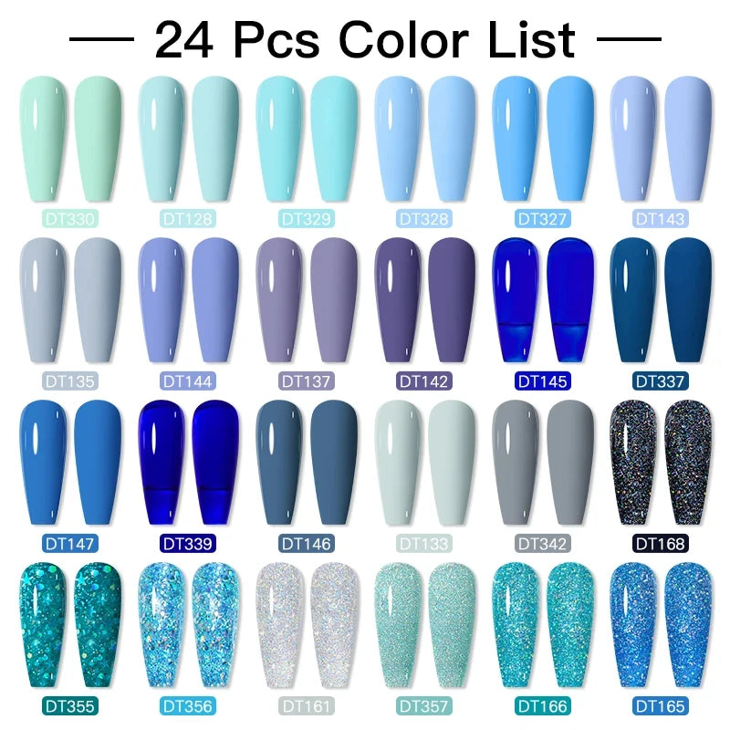 140/160pcs Colorful Gel Nail Polish Set Nail Art Semi-permanent Varnish Soak Off Uv LED Gel Professional Manicure Set Nails Kit