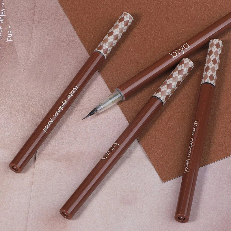 Water eyebrow pencil color natural waterproof makeup does not fade, not easy to faint makeup very fine liquid eyebrow pencil.