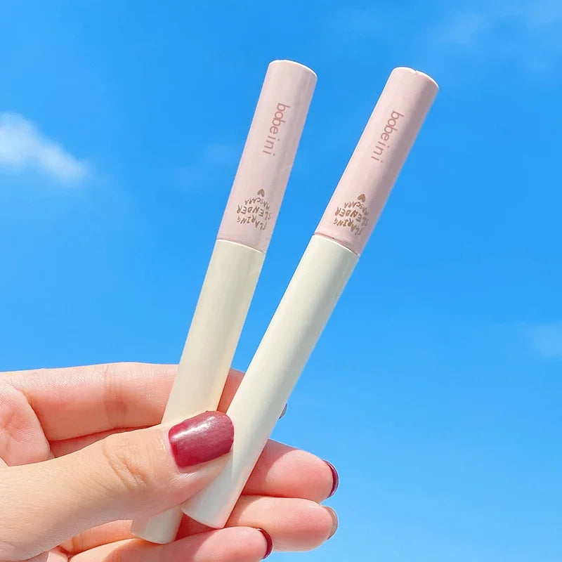 Silk Fiber Curling Mascara, Ultra-Fine Brush, Lengthening & Volumizing, Waterproof, Smudge-Proof, Long-Lasting, Unisex, Eye Safe