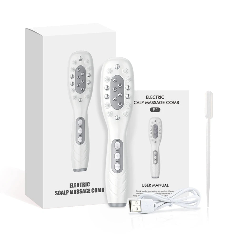 Electric Scalp Massage Comb Infrared Light Head Massager for Hair Growth Medicine Scalp Oil Applicator Anti-Hair Loss