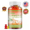 Turmeric Gummies - Supports Joint, Digestive, and Cardiovascular Health - Gluten Free, Non GMO