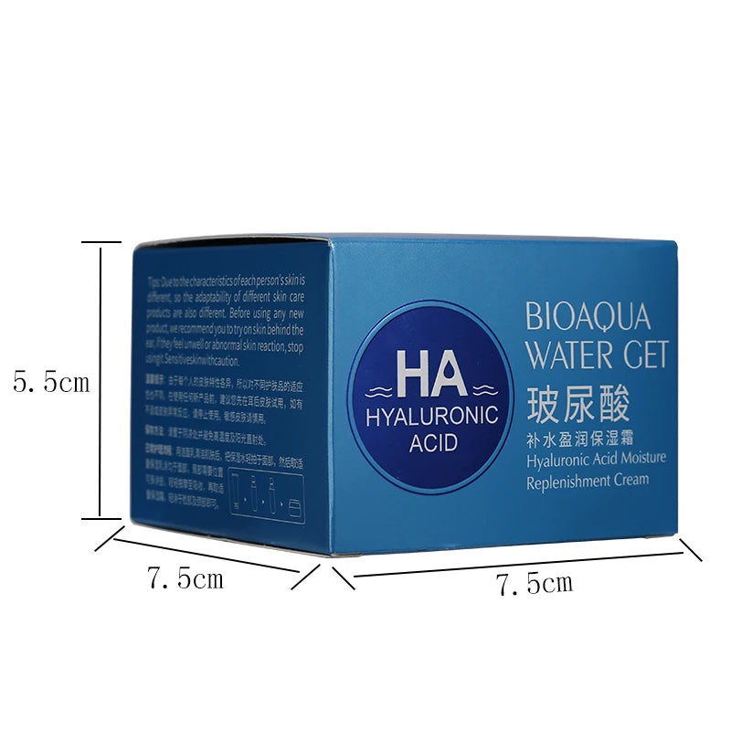 BIOAQUA Hyaluronic Acid Moisturizing Face Cream Collagen Facial Cream Improve Firming Brightening Essence Skin Care 50g
