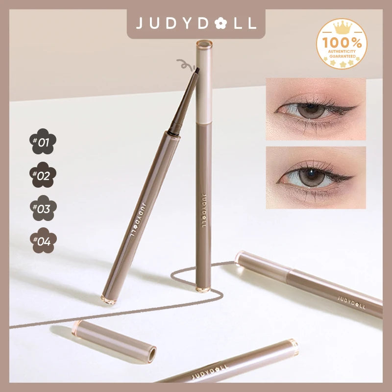 Judydoll Knife-Cut Gel Eyeliner Pencil – Precise Triangle Detailing, Smooth & Beginner-Friendly