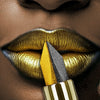 1PC Metallic Finish Lipstick Glitter Black&yellow Two Tone High Pigment Lip Tint Korean Makeup Hydrating Shine Cosmetic Gifts