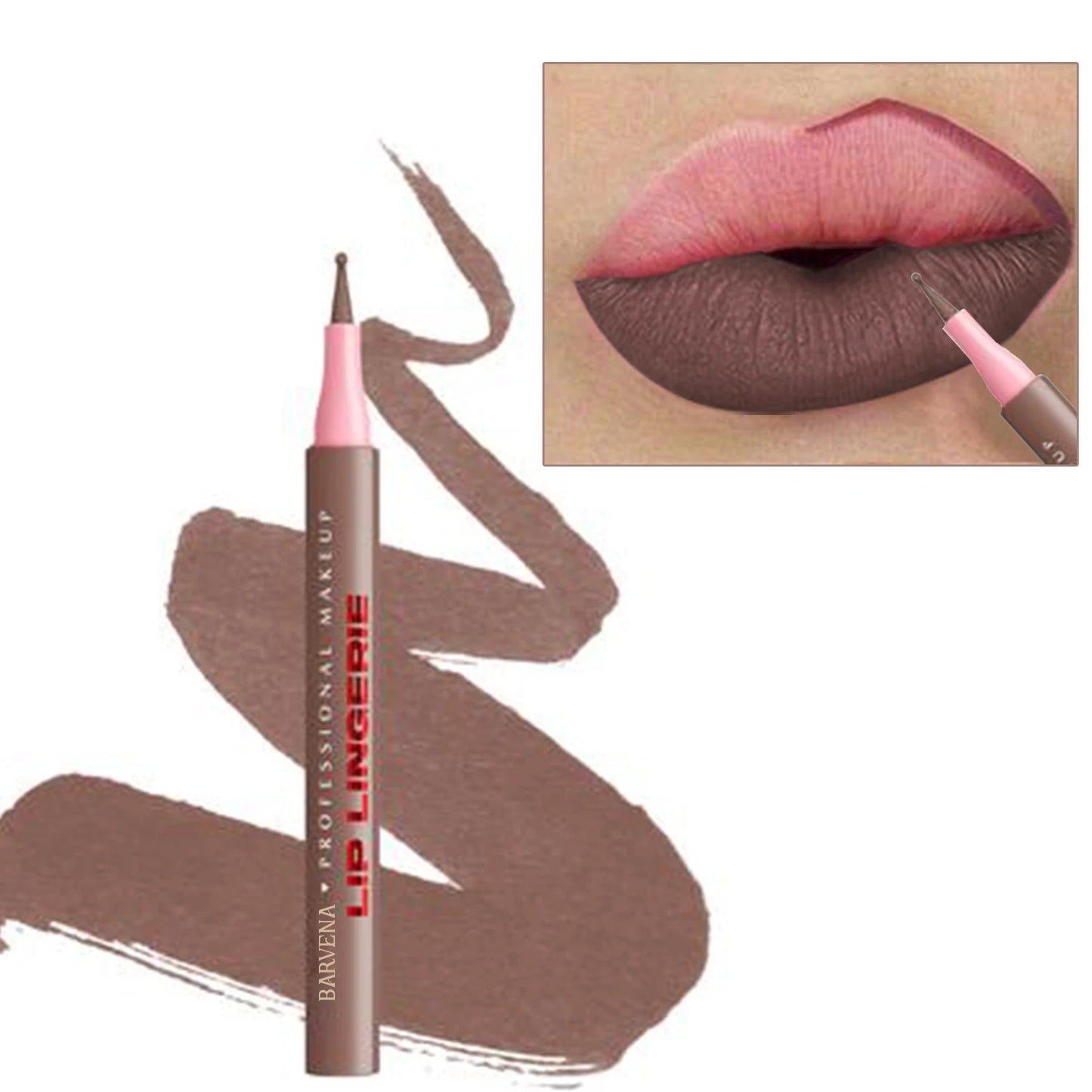 Matte 12 color lipliner, outline lip lipstick lipliner, waterproof, sweat resistant, smooth, dripping liquid lip liner
