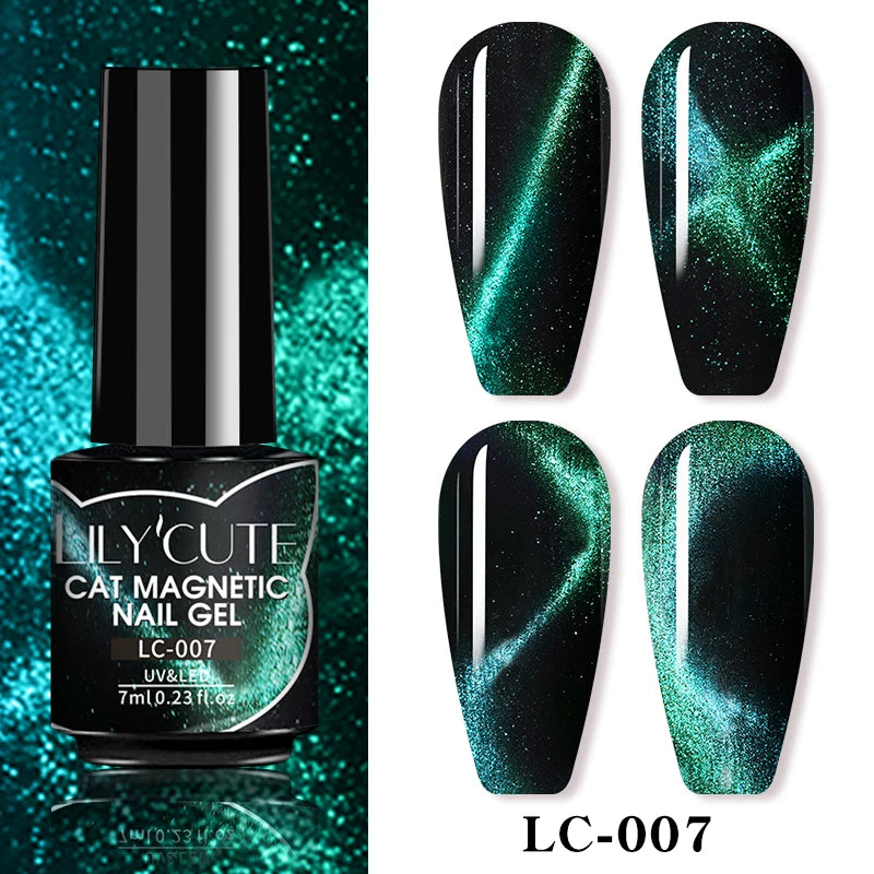 LILYCUTE Thermal Nail Gel Polish 3 Layers Temperature Shiny Color Changing Series Semi Permanent Soak Off UV Nail Gels Polish
